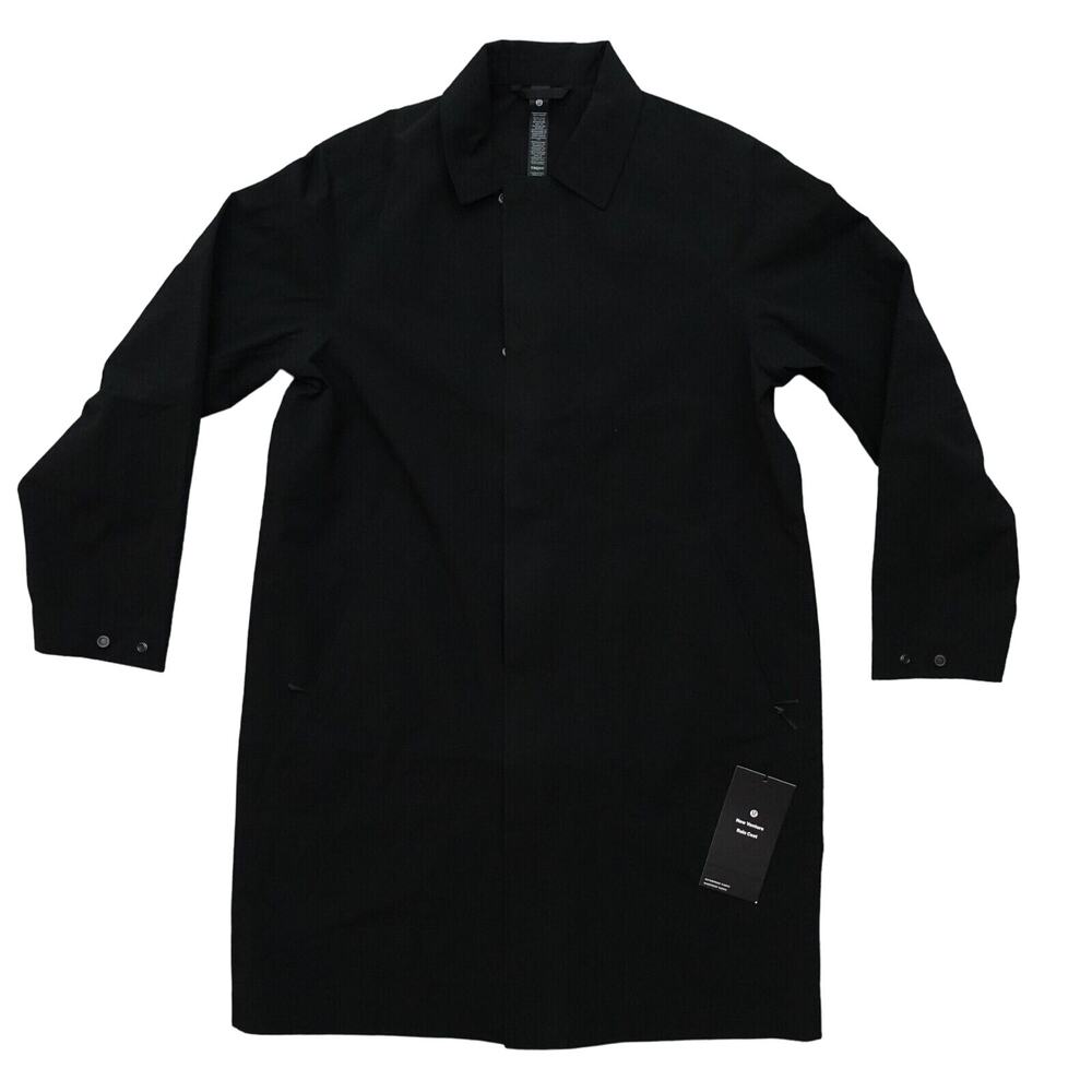 Mens Lululemon New Venture Rain Coat Waterproof Windproof Large Black New $298